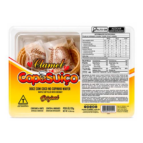 Doce Clamel Baby Copo Suico com 6 unidades-1-